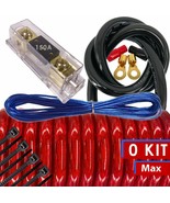 NEW Audiotek 0 Gauge Amp Kit Amplifier Install Wiring HOT 0 Ga Wire 5000... - £58.18 GBP