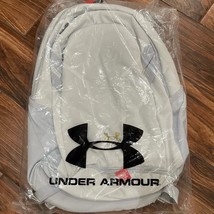 Under Armour UA Hustle 5.0 Team Unisex 15&quot; Backpack, White / Metallic Gold New - £32.73 GBP