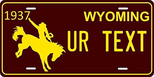 Wyoming 1937 Personalized Tag Vehicle Car Auto License Plate - $16.75