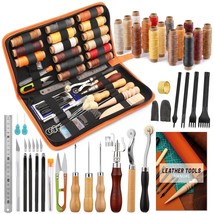 Leather Working Tools, Leather Tool Kit, Practical Leather Craft Kit Wit... - $45.27