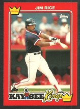 Boston Red Sox Jim Rice 1990 Topps Kay Bee Baseball Card 27 - £0.58 GBP
