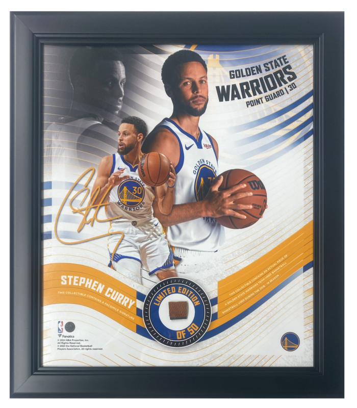 Stephen Curry Framed Warriors 15&quot; x 17&quot; Game Used Basketball Collage LE ... - $295.00