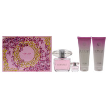 Versace Bright Crystal by Versace for Women - 4 Pc Gift Set 3oz EDT Spra... - $84.37