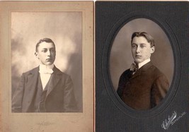 Arthur E. Silver (2) Cabinet Photos - Bangor, Maine - £27.74 GBP