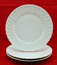 Richard Ginori White Ancona Salad Dessert Side Plates 21cm 8 1/4&quot; Italy ... - £42.44 GBP