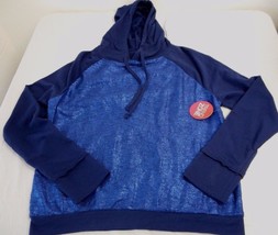 Women&#39;s Juniors Bongo Foil Sequin Blue Hoodie Size Small New - £13.96 GBP
