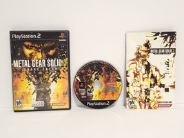 Metal Gear Solid 3 Snake Eater Black Label PlayStation 2 PS2 COMPLETE w/ Manual - $19.79