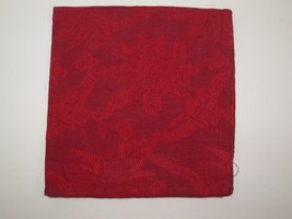 (6) Lintex 100% Cotton Napkins Poinsettia Point Rip Red 18&quot; X 18&quot; Square New Hom - £19.43 GBP