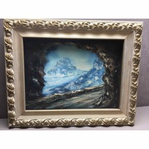 Oil Painting by G. Pilsem(?) Landscape of Mountain As Seen From Tunnel Entrance - £233.70 GBP