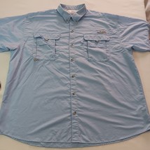 Columbia Omni-Shade PFG Men's 2XL Blue Vented Button-Down Long Sleeve Shirt image 10