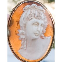 Rare Antique 14K Gold Victorian Shell Cameo Brooch &amp; Earrings Early - $9,958.11 MXN