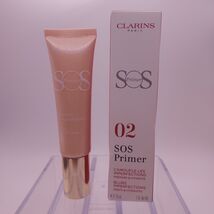 Clarins SOS Face Primer Base 02 PEACH Blurs Imperfections 1oz - $14.84