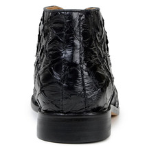 Belvedere Ciro Men's Shoes Exotic Pirarucu Classic Chukka Boot Black BR03 image 3