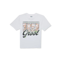 Guardians Of The Galaxy Boys Groot Graphic Crew Neck T-shirt, White S(6-7) - $13.85