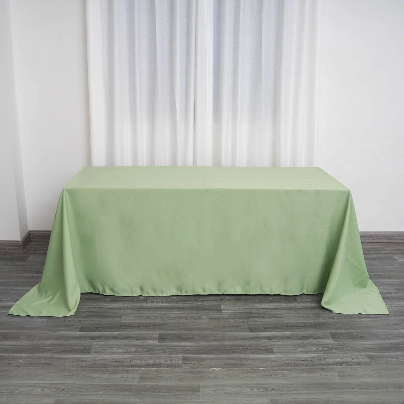 Sage Green - 10PCS 90x132" Polyester Rectangle Tablecloths Wedding Party - $229.80