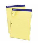 Ampad Double Sheets Pad Narrow/Margin Pad 8 1/2 x 11 3/4 Canary 100 Shee... - £17.98 GBP