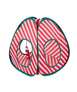 Merry Bright Pop Up Cat Tent Red White Stripe Catnip Cat Toy Hide And Se... - $13.52 CAD