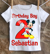 Boys Mickey Mouse Birthday Shirt - £15.09 GBP