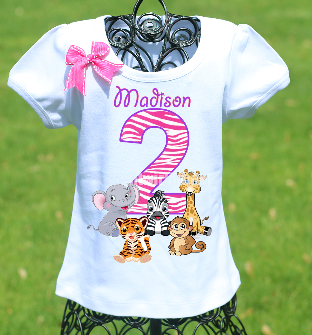 Primary image for Zoo Animals Birthday Shirt