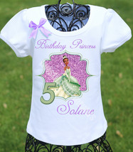 Princess Tiana Princess and the Frog Birthday Shirt - £14.87 GBP