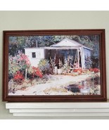 Vintage Ken R Wallis ART Print The Workshed Work Shed Framed 26x18&quot; - $39.27