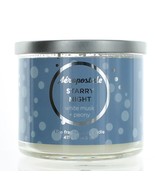 Aeropostale 14.5 oz Soy Wax Blend 3 Wick Candle - Starry Night  - £37.08 GBP