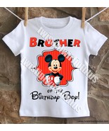 Boys Mickey Mouse Brother Birthday Shirt - £14.93 GBP