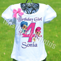 Shimmer and Shine Birthday Shirt - £15.22 GBP