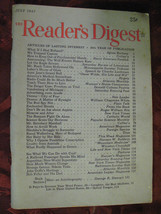 Reader&#39;s Digest July 1947 Arthur Rank Agnes Rothery Nikola Tesla Hanson W Baldwi - £9.89 GBP