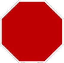 Red Dye Sublimation Octagon Metal Novelty Stop Sign BS-1006 - $27.95