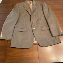 Lauren Ralph Lauren Men&#39;s Two Button Suit Jacket Brown Lined Green Label... - $34.99