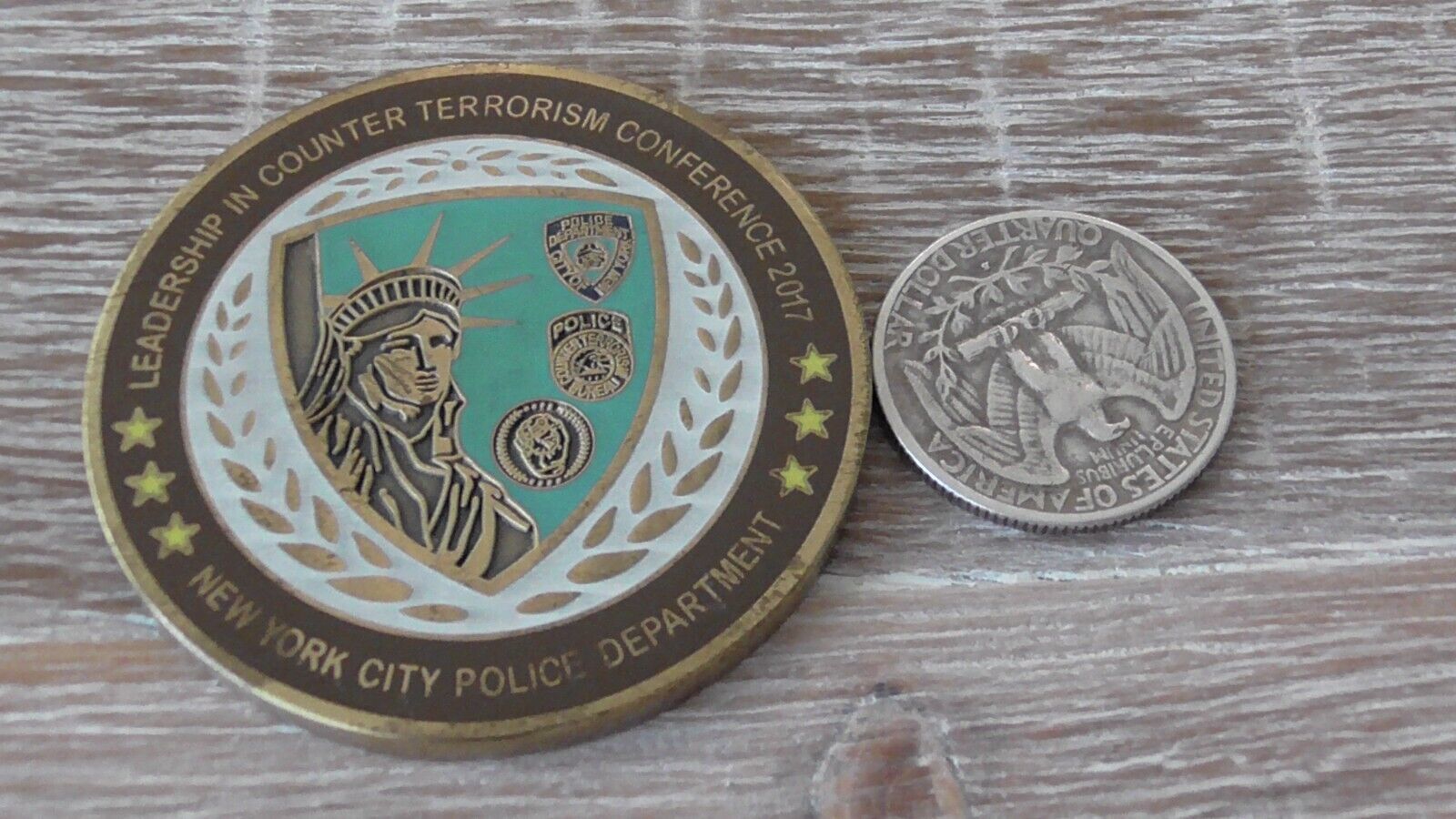 NYPD Five Eyes FVEY LinCT Conference New York City 2017 Challenge Coin ...