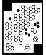 2Pack! Vinyl Airbrush Stencils 10 Mil Camouflage Duracoat 9x14&quot; (Hexacam) - $16.45 CAD