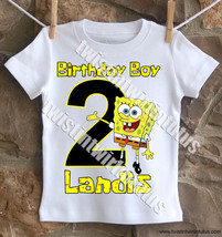 Boys Spongebob Birthday Shirt - £14.93 GBP