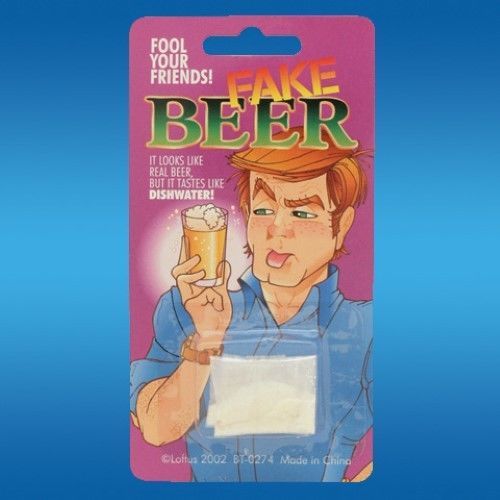 Fake Beer - Empty The Powder Into A Glass Filled With Water And Stir! Yuck! - $1.38