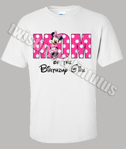Mom Minnie Mouse Birthday Shirt - £15.17 GBP