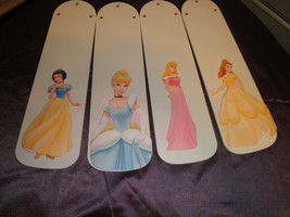 Custom~All Your Favorite Princesses Fairytale Princess Ceiling Fan W/Light Kit ~ - $117.99