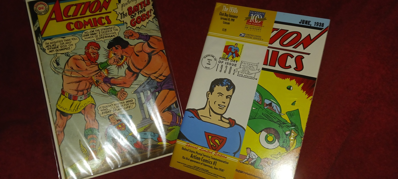 ACTION COMICS CLASSICS/#1š/ 1967 BATTLE OF THE GODS..#1 W/ FIRST DAY COV... - $39.99