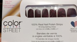 Color Street RUSSIAN AROUND 100% nail polish strips Red Glitter - £7.65 GBP
