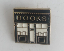 Books Bookstore Enamel Lapel Hat Pin - £5.72 GBP