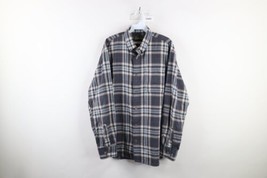 Vintage Cabelas Mens Size Large Faded Flannel Collared Button Down Shirt Plaid - £29.56 GBP