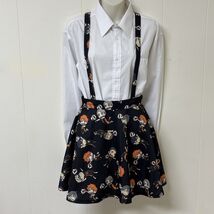 Haikyu Suspender Skirt Black Womens S Anime Skater Chibi Cosplay Mini Ho... - $18.22