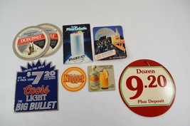 Vintage Liquor Ads Dubonnet Coors Jazz Vodka Schnapps Coasters Store Dis... - $19.34