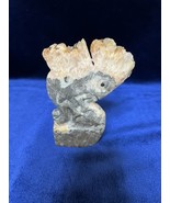 Agate Crystal Cluster Lizard Iguana Carving - $20.82 CAD