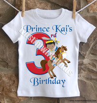 Boys Prince Knight Birthday Shirt - $18.99