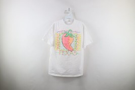 Vintage 90s Mens Large Distressed Spell Out Hot Chili Peppers Texas T-Shirt - $39.55