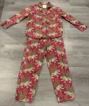 Print Fresh Anthropologie Bagheera Leopard Print Pajamas Size M Pink 2 P... - $68.31