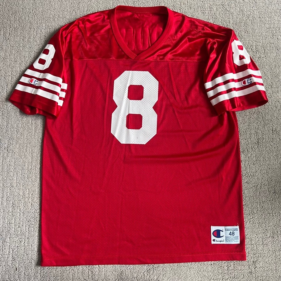 Vintage San Francisco 49ers Steve Young #8 NFL Football Jersey Sz 48 Champion Item image 2