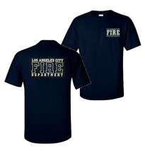 New Authentic Lafd T-Shirt Navy Or Black Los Angeles City Fire Dept SM-5XL New - £16.89 GBP+