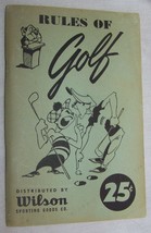 1953 WILSON SPORTING GOODS RULES OF GOLF MANUAL BOOK - $24.74